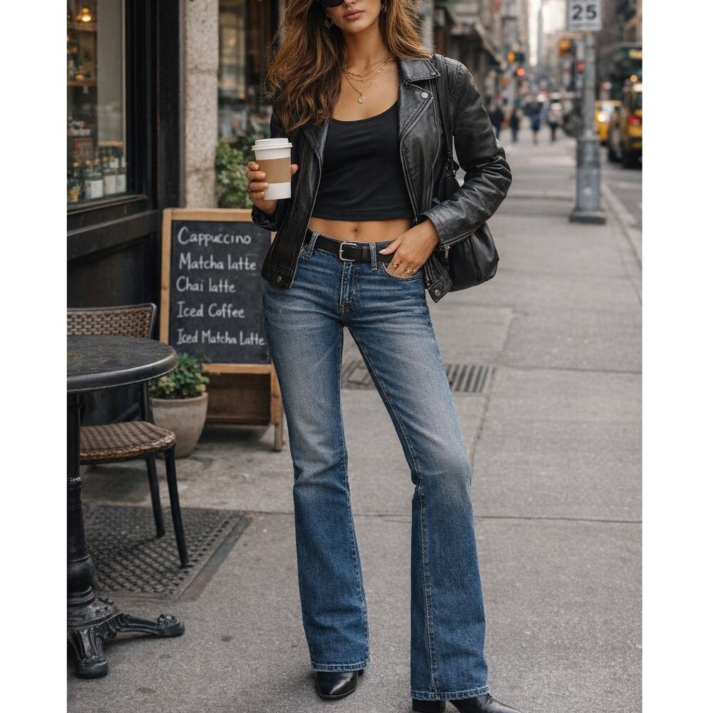Paper Denim & Cloth Bootcut Jeans Womens 28 Made in USA Italian Denim